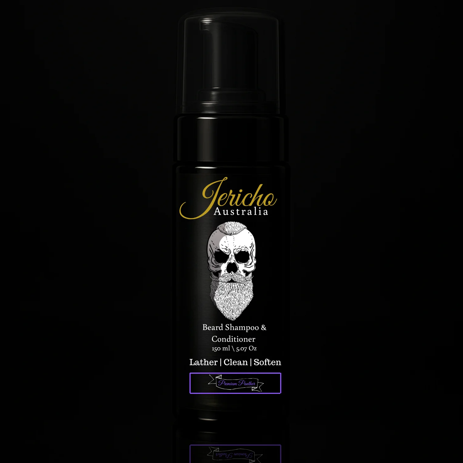 Jericho 2 in 1 Beard Shampoo & Conditioner 150ml Premium Panther