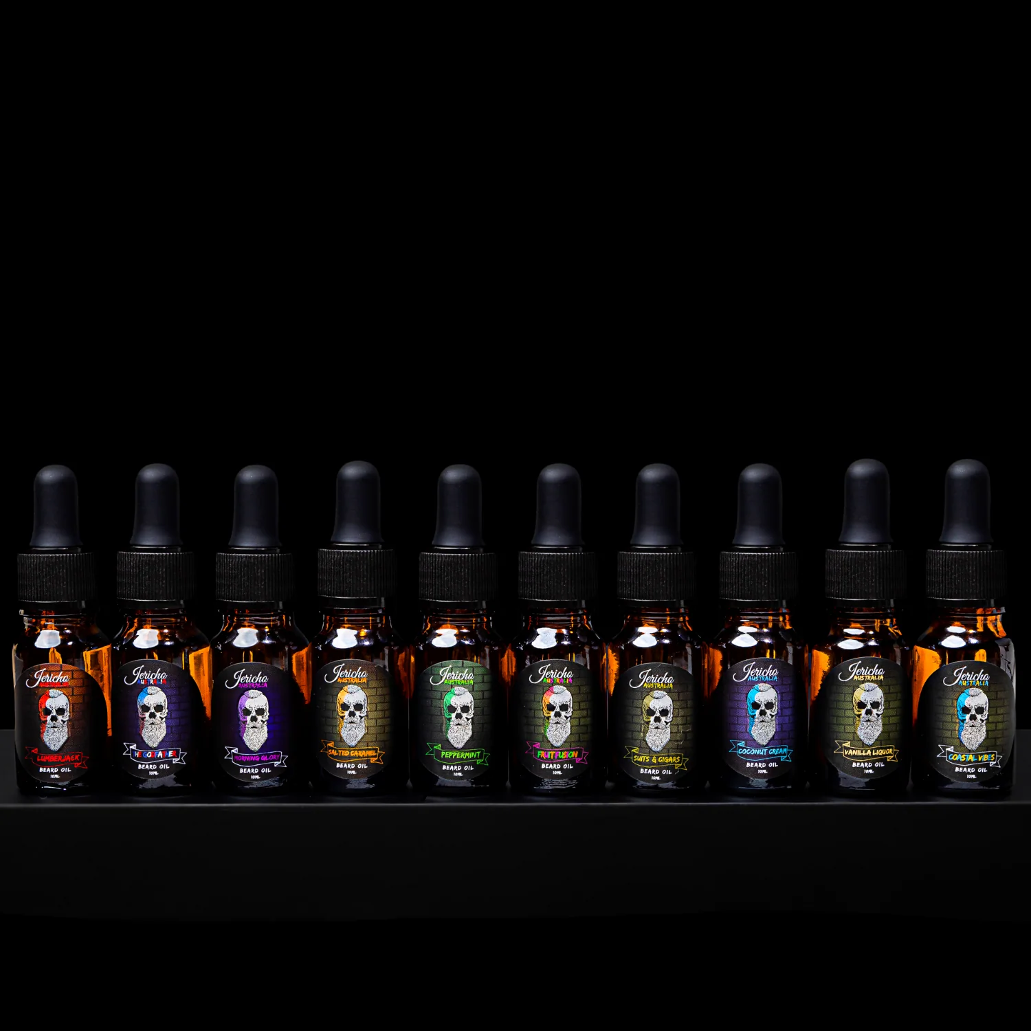 The Wall Of Jericho - (Sample or Travel Size) 10x10ml Beard Oil's - Image 3